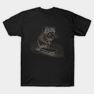 skateboarding hamster, funny hamster, hamster lover gift T-Shirt